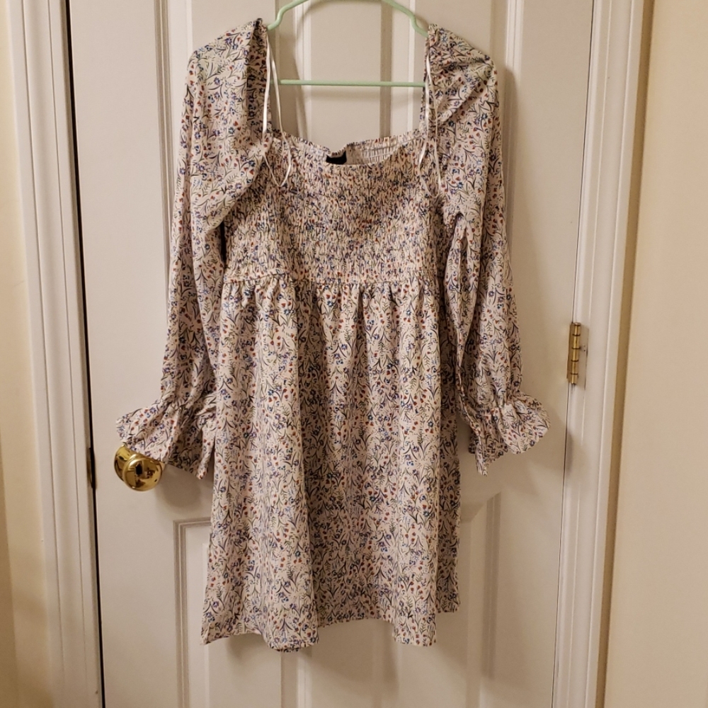 Odf the shoulder mini dress